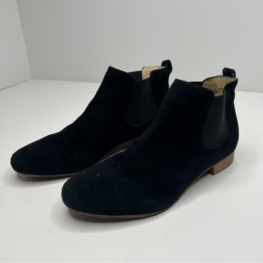 M.Gemi Chelsea Boot Black Suede Size 36.5